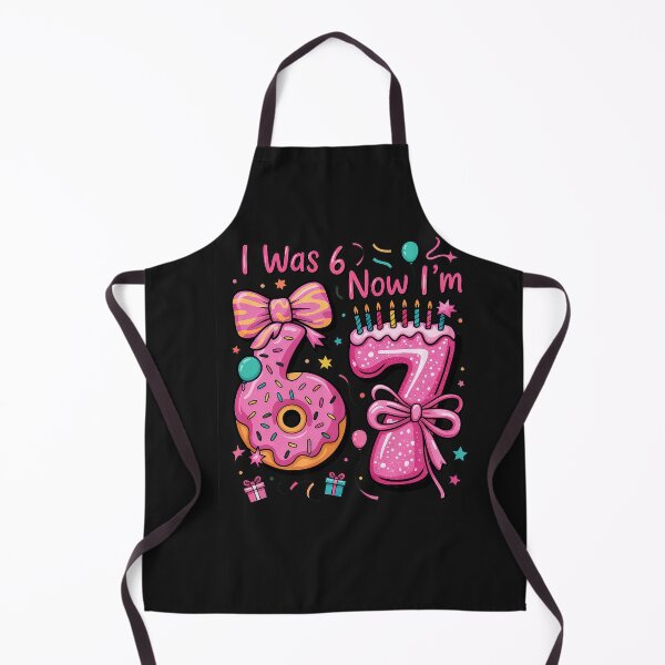 Item preview, 7th Birthday Girl I was 6 Now I'm 7 Year Old Girl Birthday designed and sold by FrankIsabel.
