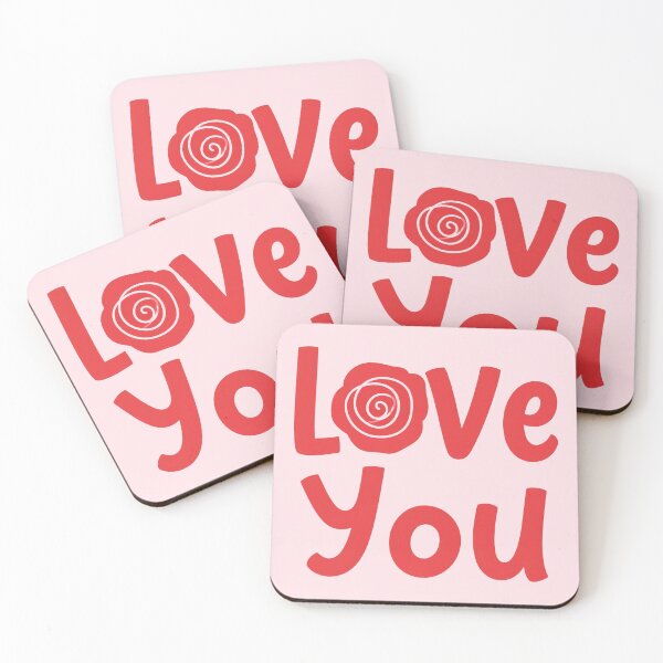 Item preview, Love You Cute Typography designed and sold by yara.lahdo.
