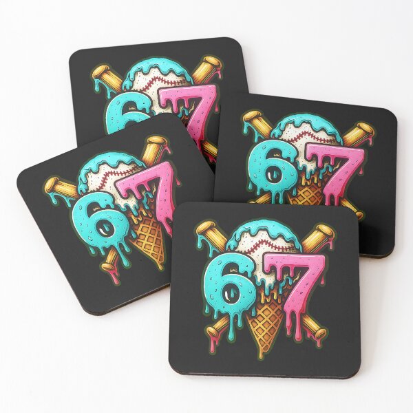 Item preview, 67 Baseball Ice Cream Drip Kids  designed and sold by FrankIsabel.