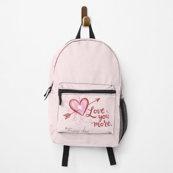 Item preview, Love You More Every Day - Romantic Valentine Heart designed and sold by PriyaMagic.