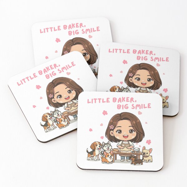 Item preview, Little Baker, Big Smile – Cozy Baking Day with Dogs | Girly Self-Care Cute Art designed and sold by Beeform.