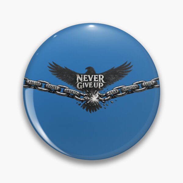Item preview, Never Give Up – Break the Chains of Negativity designed and sold by hdraHdra.