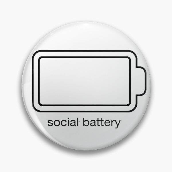 Item preview, Power Saving Mode – Social Battery Minimal Design designed and sold by zamew.