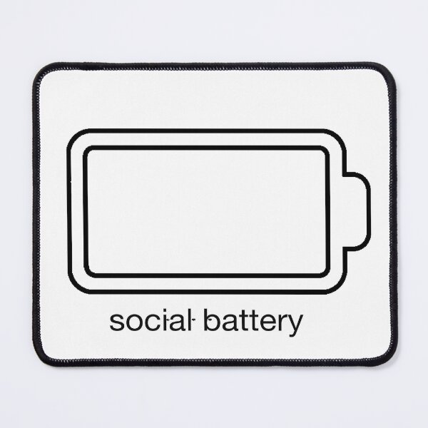 Item preview, Power Saving Mode – Social Battery Minimal Design designed and sold by zamew.