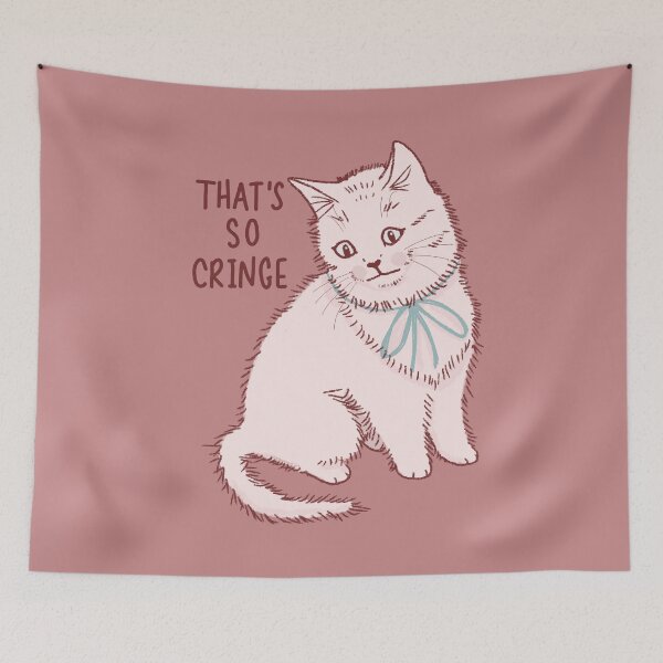 Item preview, Cringe Cat designed and sold by KilkennyCat Art.