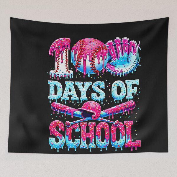 Item preview, 100 Days of School Baseball Ice Cream Drip Gift for Boys Kid designed and sold by FrankIsabel.