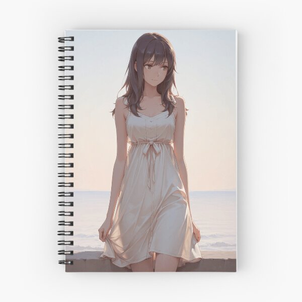Item preview, Soft Seaside Light – Elegant Summer Dress Anime Poster designed and sold by SEIMEI2025.
