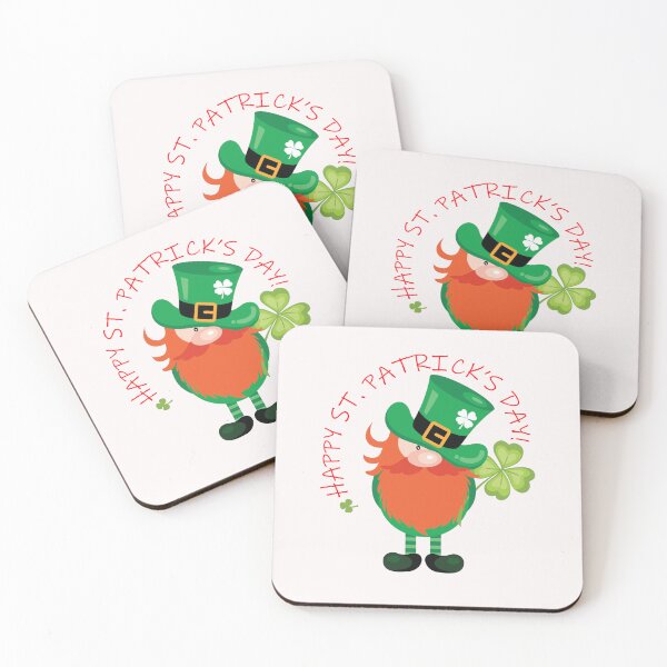 Item preview, Cute Leprechaun Gnome with Four Leaf Clover designed and sold by JasonLee12.
