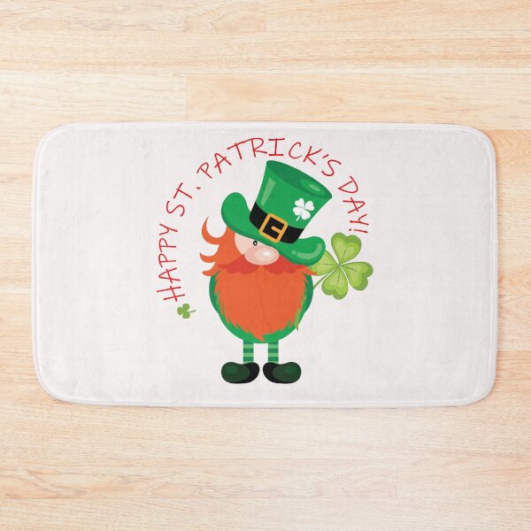 Item preview, Cute Leprechaun Gnome with Four Leaf Clover designed and sold by JasonLee12.