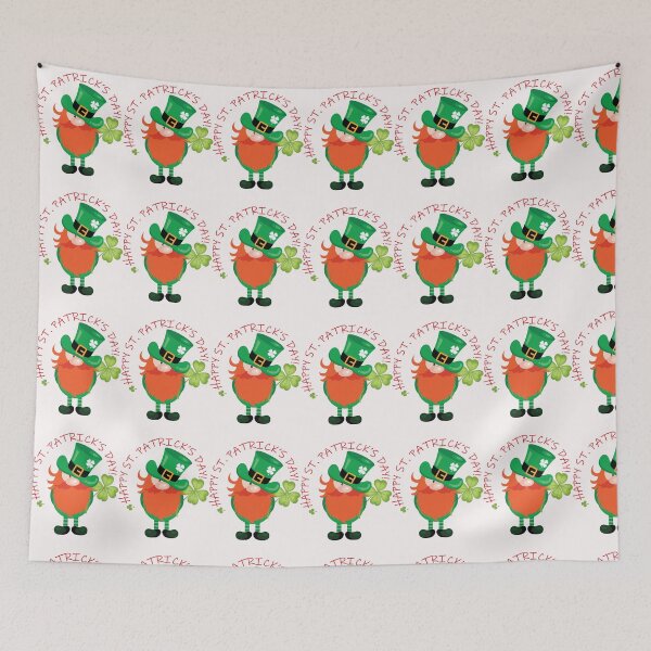 Item preview, Cute Leprechaun Gnome with Four Leaf Clover designed and sold by JasonLee12.