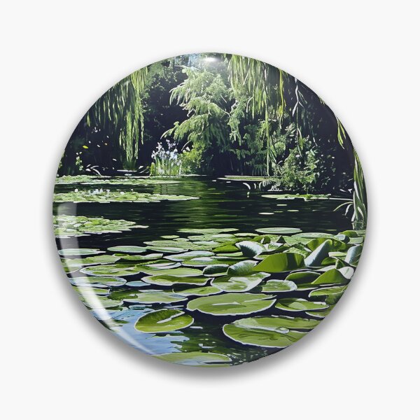 Item preview, Pond, Lily Pads, And Weeping Willows Digital Art designed and sold by DEC02.