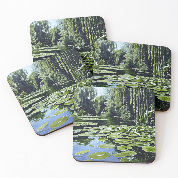 Item preview, Pond, Lily Pads, And Weeping Willows Digital Art designed and sold by DEC02.