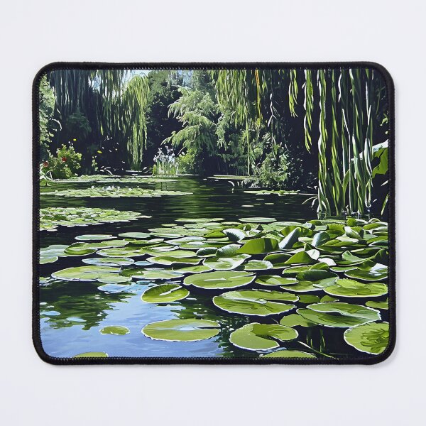 Item preview, Pond, Lily Pads, And Weeping Willows Digital Art designed and sold by DEC02.