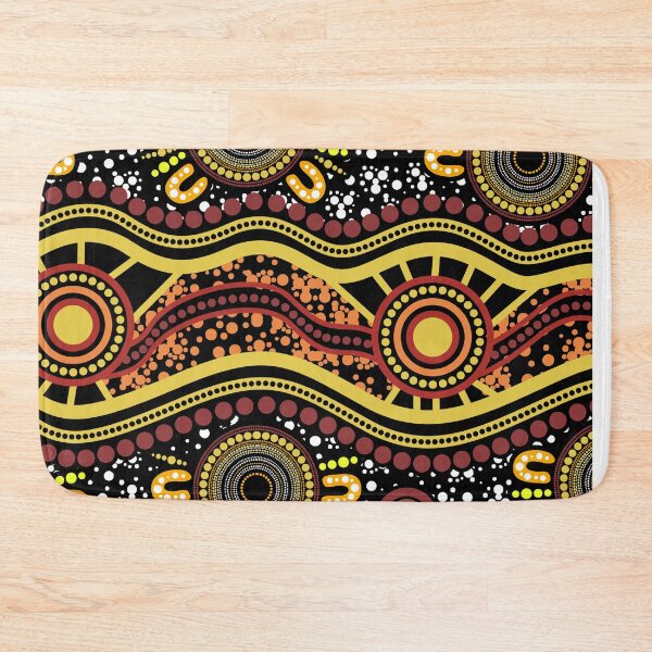 Item preview, Aboriginal Rarrk Goanna Red Orange designed and sold by AboriginalartVI.