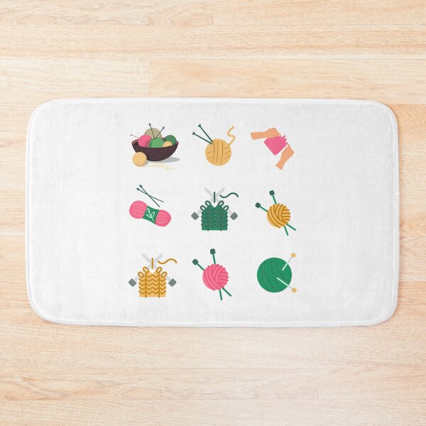 Item preview, Knitting Icons Seamless Pattern designed and sold by atvbmshvd86.