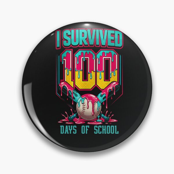 Item preview, 100 Days of School Baseball Ice Cream Drip Gift for Boys Kid designed and sold by FrankIsabel.