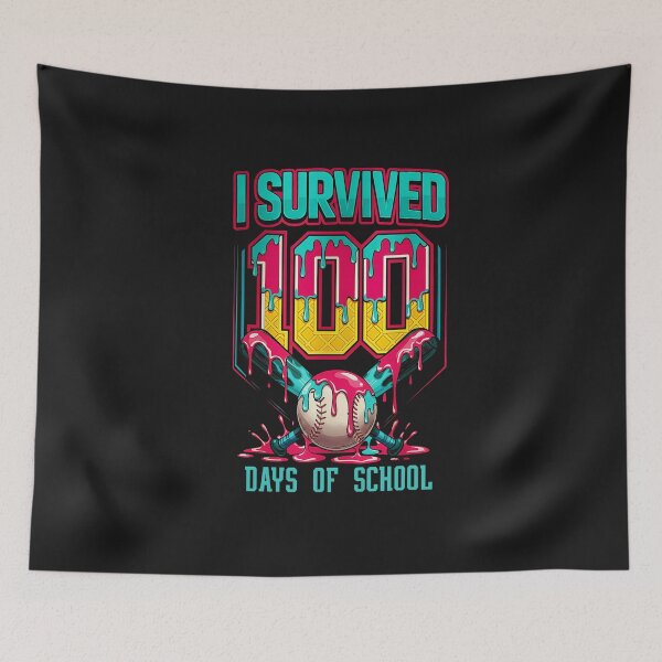 Item preview, 100 Days of School Baseball Ice Cream Drip Gift for Boys Kid designed and sold by FrankIsabel.