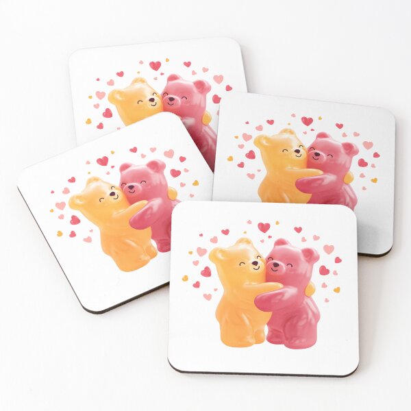 Item preview, Sweet Gummy Bear Hug Cute Candy Couple Valentine's Day designed and sold by BigStar-Cart.