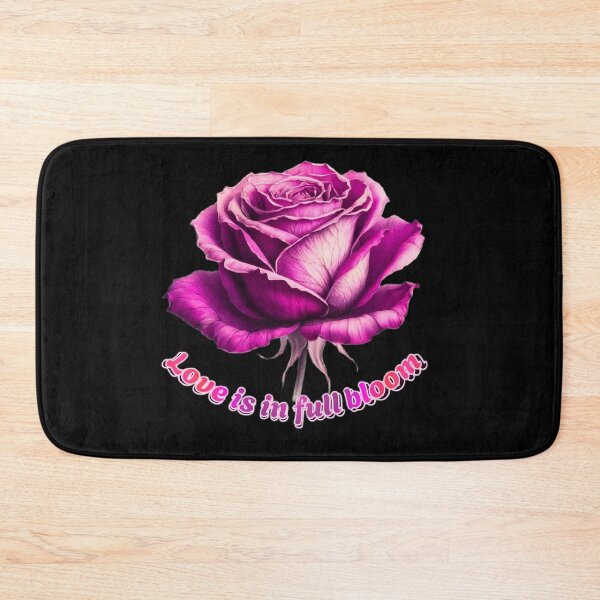 Item preview, Love Is In Full Bloom: Radiant Pink Rose Valentine Art designed and sold by HopeAndHustle.
