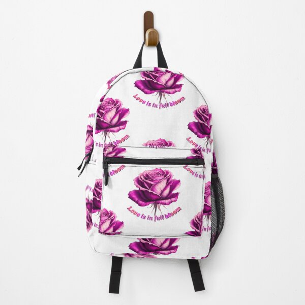 Item preview, Love Is In Full Bloom: Radiant Pink Rose Valentine Art designed and sold by HopeAndHustle.