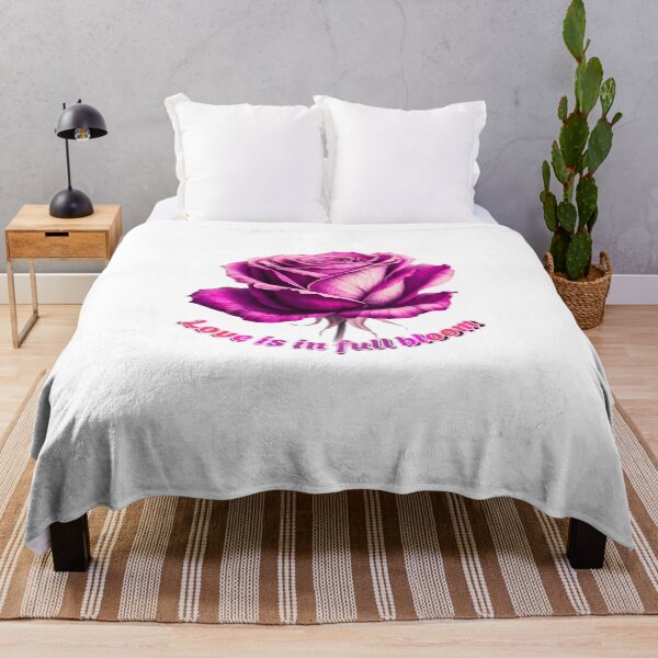 Item preview, Love Is In Full Bloom: Radiant Pink Rose Valentine Art designed and sold by HopeAndHustle.