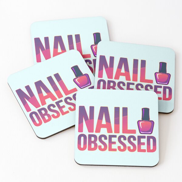 Item preview, Nail Obsessed Cute Nail Art Lover Beauty Quote Aesthetic Design designed and sold by Nzgiftsandmore.