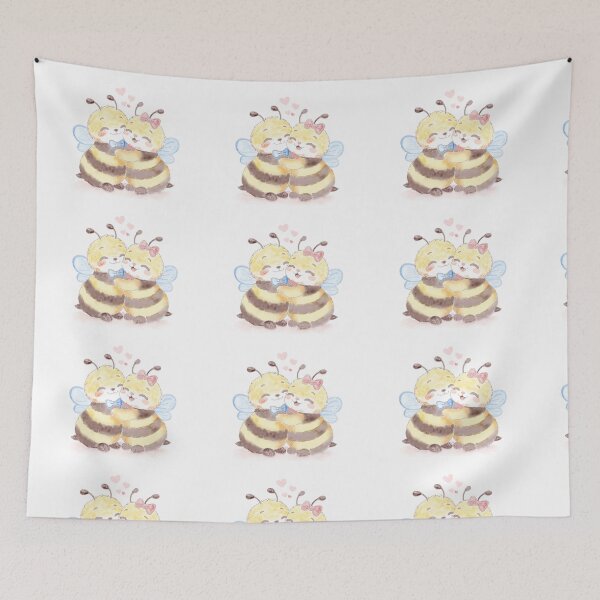 Item preview, Adorable Bee Couple Embrace designed and sold by PallaviS.