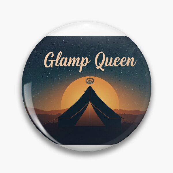 Item preview, Glamp Queen Tent Crown Sunset T-Shirt | Glam Camping Hoodie Gift designed and sold by Falconwolf.