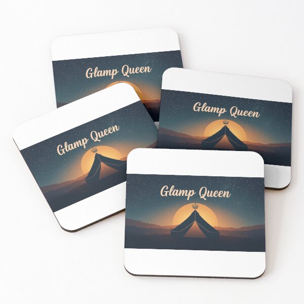Item preview, Glamp Queen Tent Crown Sunset T-Shirt | Glam Camping Hoodie Gift designed and sold by Falconwolf.