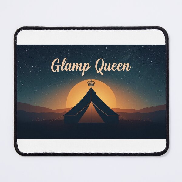 Item preview, Glamp Queen Tent Crown Sunset T-Shirt | Glam Camping Hoodie Gift designed and sold by Falconwolf.