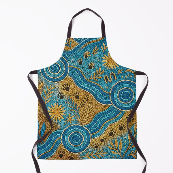 Item preview, Aboriginal Dot Painting Waterhole And Plants designed and sold by AboriginalartVI.