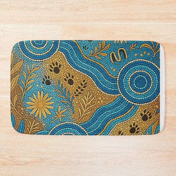 Item preview, Aboriginal Dot Painting Waterhole And Plants designed and sold by AboriginalartVI.