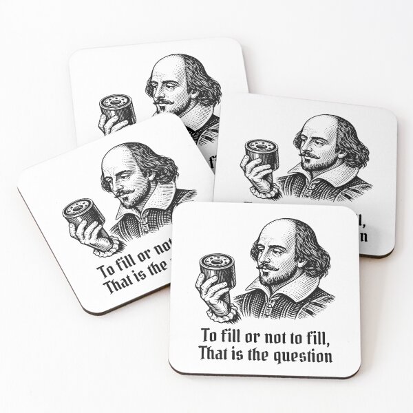 Item preview, To Fill or Not to Fill – Shakespearean Oil Filter Debate designed and sold by Automotive Art by Greg.