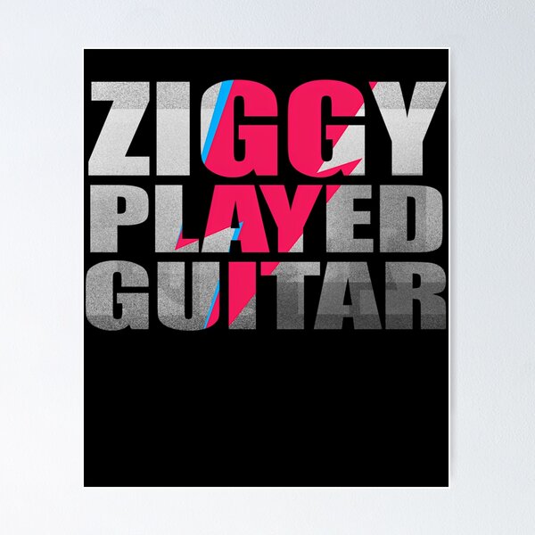 Item preview, Ziggys Played Guitar On Black designed and sold by BINUKABRO.