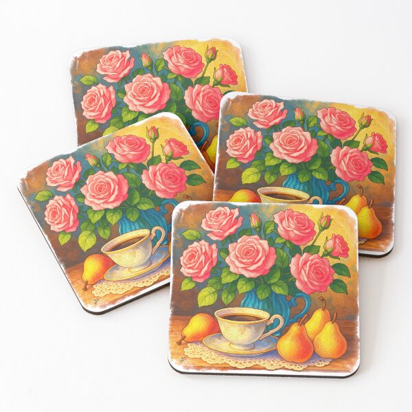 Item preview, Morning Grace with Roses designed and sold by Anas Arts.