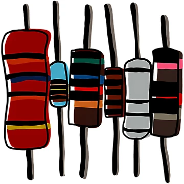 Artwork thumbnail, Resistor Color Code Set by atvbmshvd86