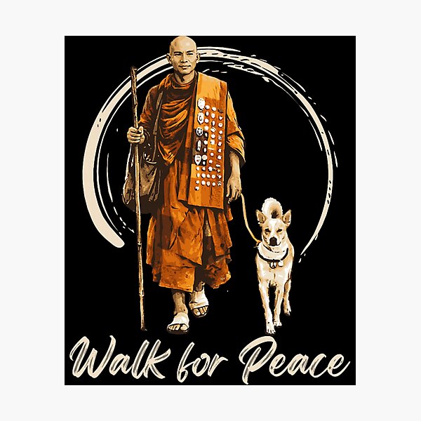 Item preview, Peace Walking Monks and Aloka Dog Walk for Peace designed and sold by CristHuds.