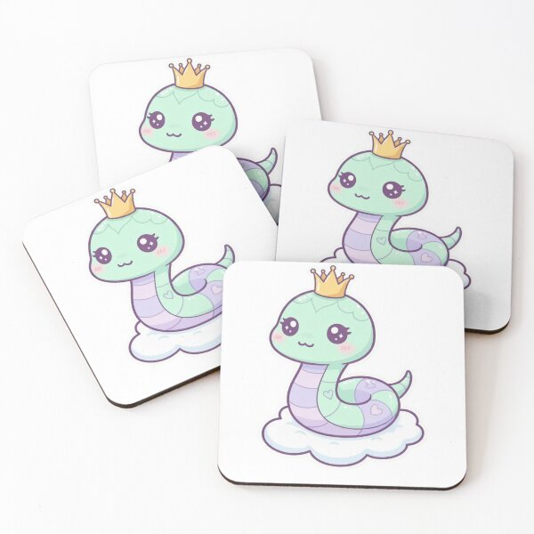 Item preview, Adorable Queen Princess Kawaii Snake designed and sold by Melissa Conner.