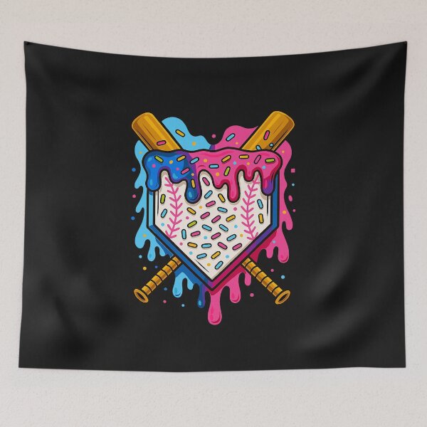 Item preview, Baseball Boys Ice Cream Drip Baseball  designed and sold by FrankIsabel.