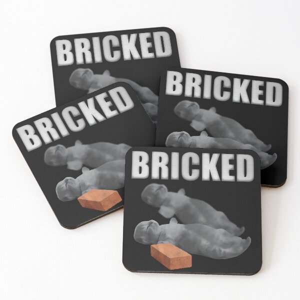 Item preview, Bricked Funny Cat Knocked Out, Italian Brainrot Cat Meme designed and sold by sadbluen.