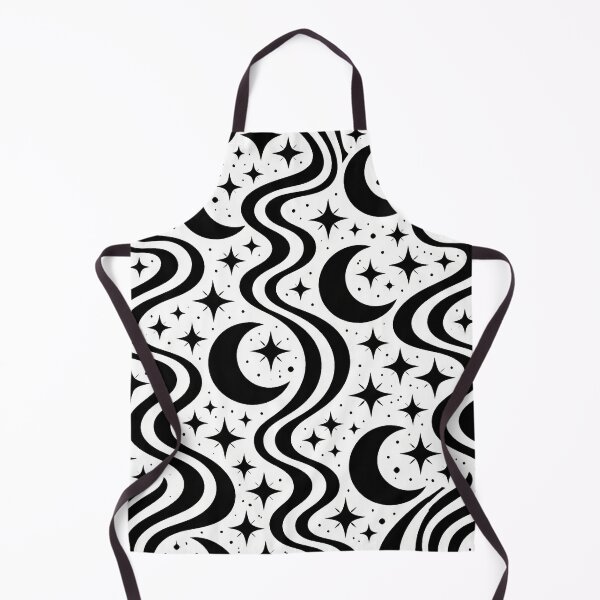Item preview, Black and white Aesthetic Cyclical Moon and Stars designed and sold by scicilysimonee.