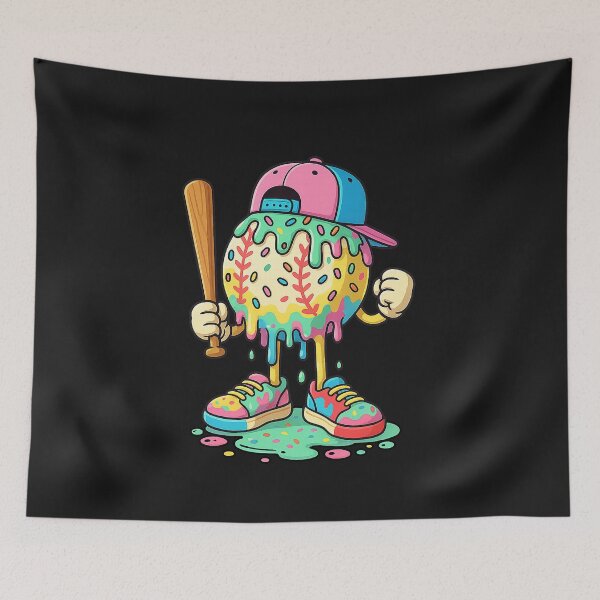 Item preview, Baseball Boys Ice Cream Drip Baseball  designed and sold by FrankIsabel.
