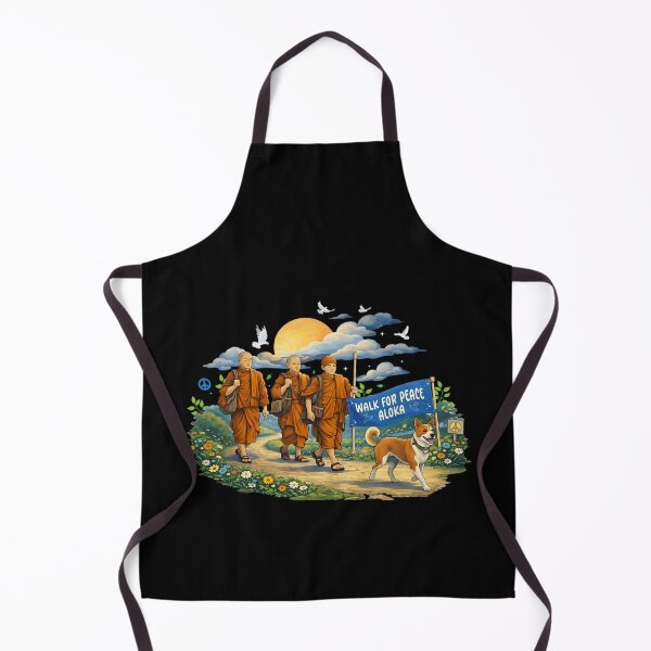 Item preview, Retro Vintage Walk for Peace Monks with Aloka Dog Tee designed and sold by CristHuds.
