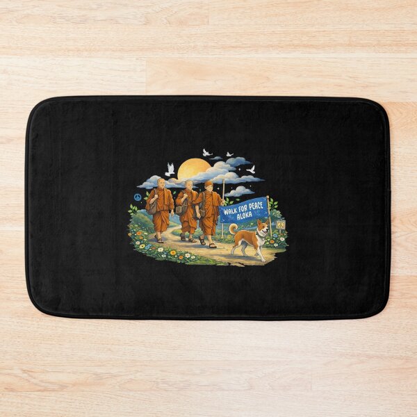 Item preview, Retro Vintage Walk for Peace Monks with Aloka Dog Tee designed and sold by CristHuds.