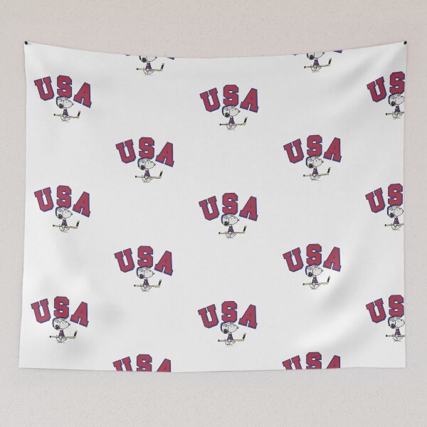 Item preview, Snoopy USA Ice Hockey Player designed and sold by moamaxshop.