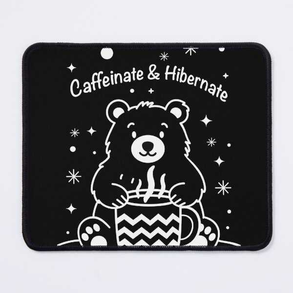 Item preview, Caffeinate and Hibernate Bear designed and sold by LazyScreations.