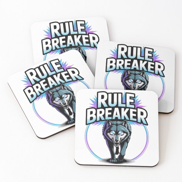 Item preview, Rule Breaker Bold Minimal Motivational Typography Design designed and sold by NewUSShop.