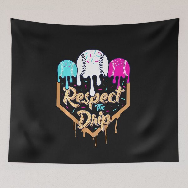 Item preview, Baseball Ice Cream Drip Boys Home Plate Glove Respect Drip  designed and sold by FrankIsabel.