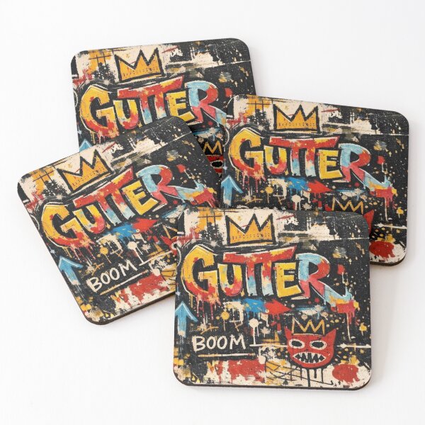 Item preview, Gutter Graffiti Crown Art – Raw Street Expression Wall Art designed and sold by Blackcanvas444.