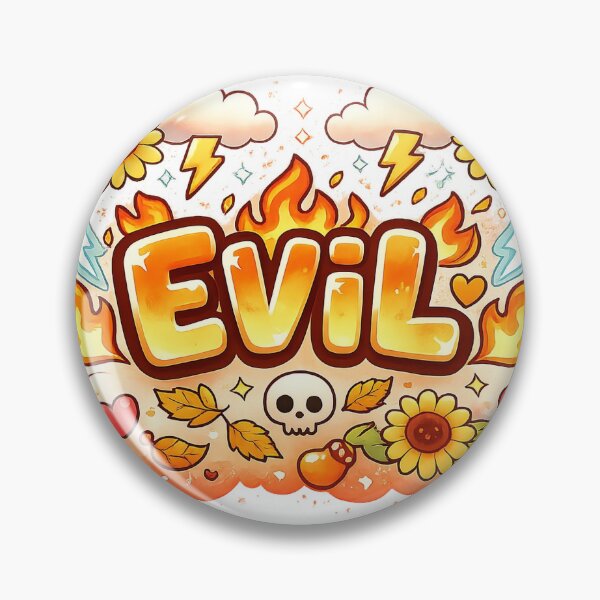 Item preview, EVIL Cute Skull On Fire Kawaii Streetwear designed and sold by raevil.